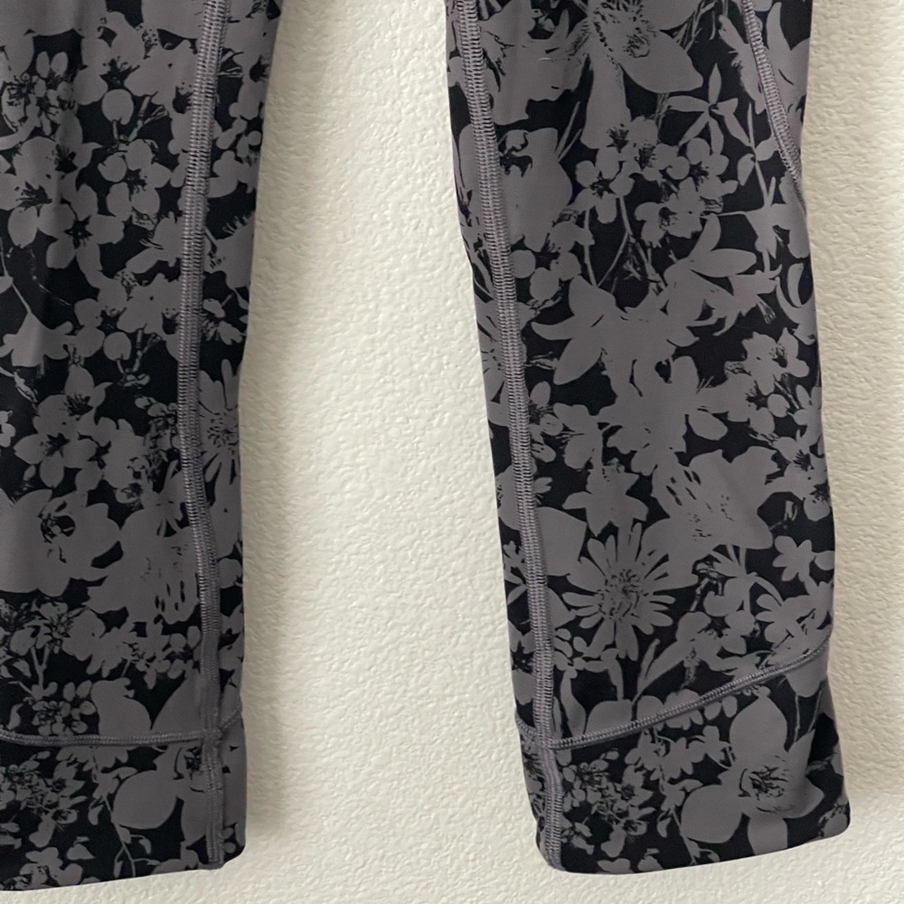 Lululemon All You Do Crop Legging Sz 2 High Rise Nulu Efflorescent Nebula Black - Picture 4 of 11